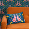 Bunny Tales Bolster Cushion in Teal and Cherry Blossom