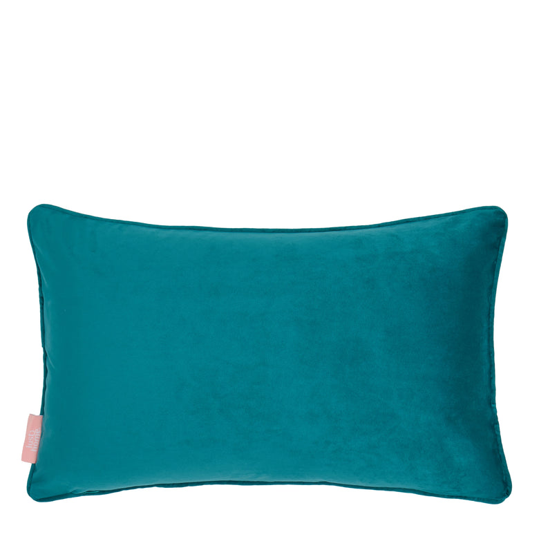 Clawdia Bolster Cushion in Blush, Mustard and Pine Green