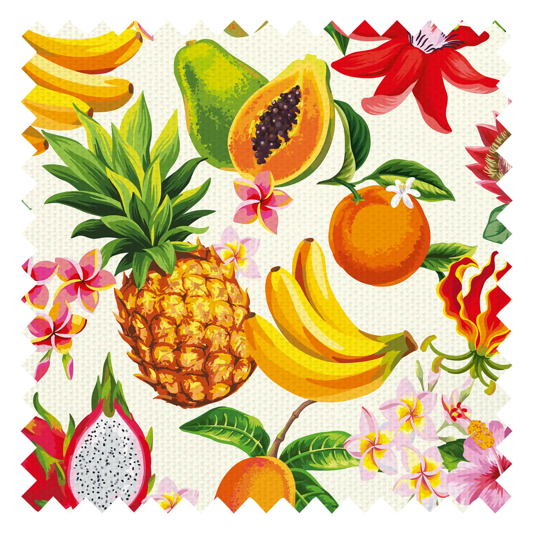 Club Tropicana Fabric in Melba Cream