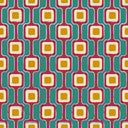 Cosmic Circuitry Wallpaper in Teal and Wine