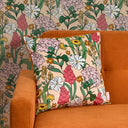 Cottage Garden Square Cushion in Boho Baby