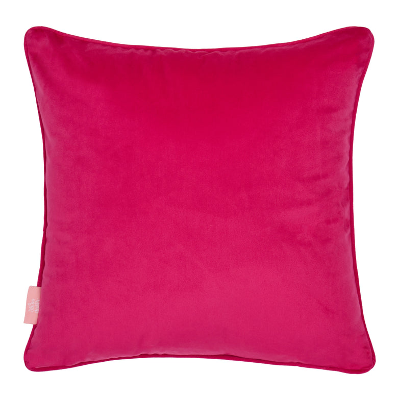 Cottage Garden Square Cushion in Pink Dusk