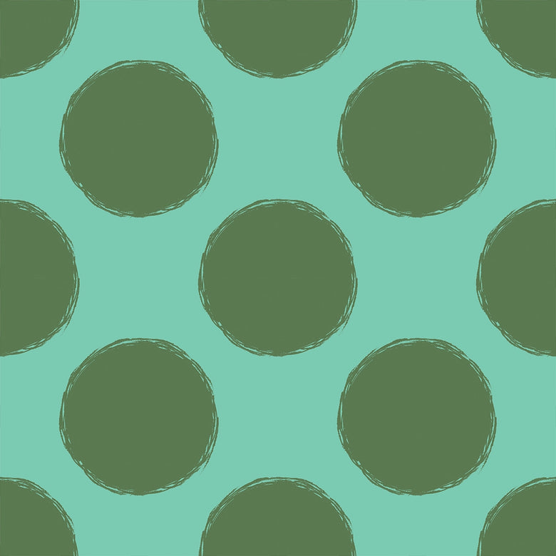 Cruella's Wish Wallpaper in Green and Turquoise