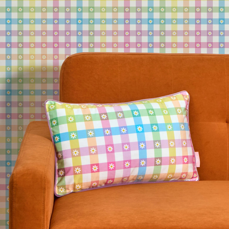 Daisy Days Bolster Cushion in Multicoloured