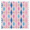 Dashing Diamond Fabric in Cobalt Blue and Pink on Candy Pink