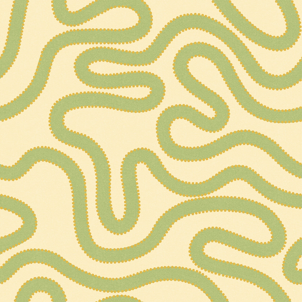 yellow squiggle wallpaper