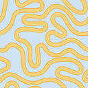 Dotty as a Squiggle Wallpaper in Sky Blue and Yellow