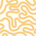 Dotty as a Squiggle Wallpaper in Yellow and Pink