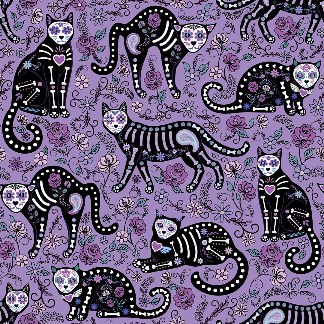 Sample of El Gato Wallpaper in Mauve