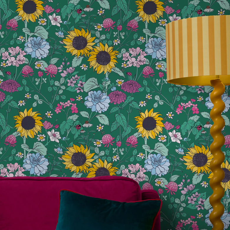 Enchanted Kingdom Wallpaper in Green