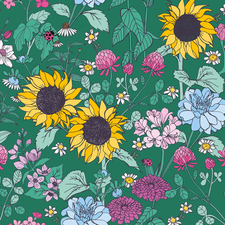 Enchanted Kingdom Wallpaper in Green