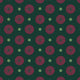 Forest Flora Wallpaper in Hot Pink on Deep Green