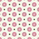 Forest Flora Wallpaper in Hot Pink on Vintage Cream