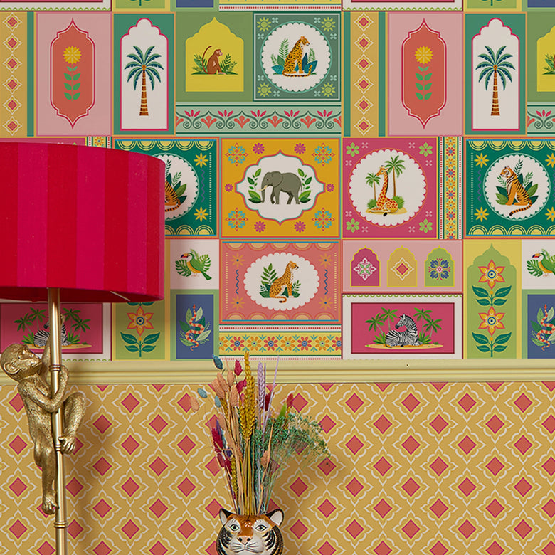 Frame it Wallpaper in Multicoloured