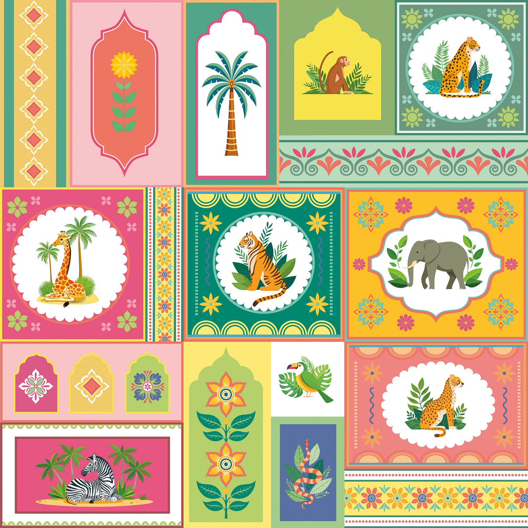 Sample of Frame it Wallpaper in Multicoloured