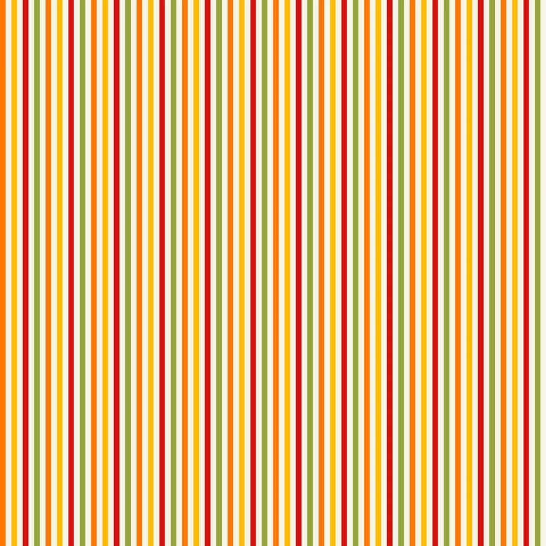 Fruit Salad Pinstripe Wallpaper in Multicoloured on Melba Cream