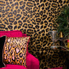 Fur-real Leopard Wallpaper in Margay Black and Ocelot Brown