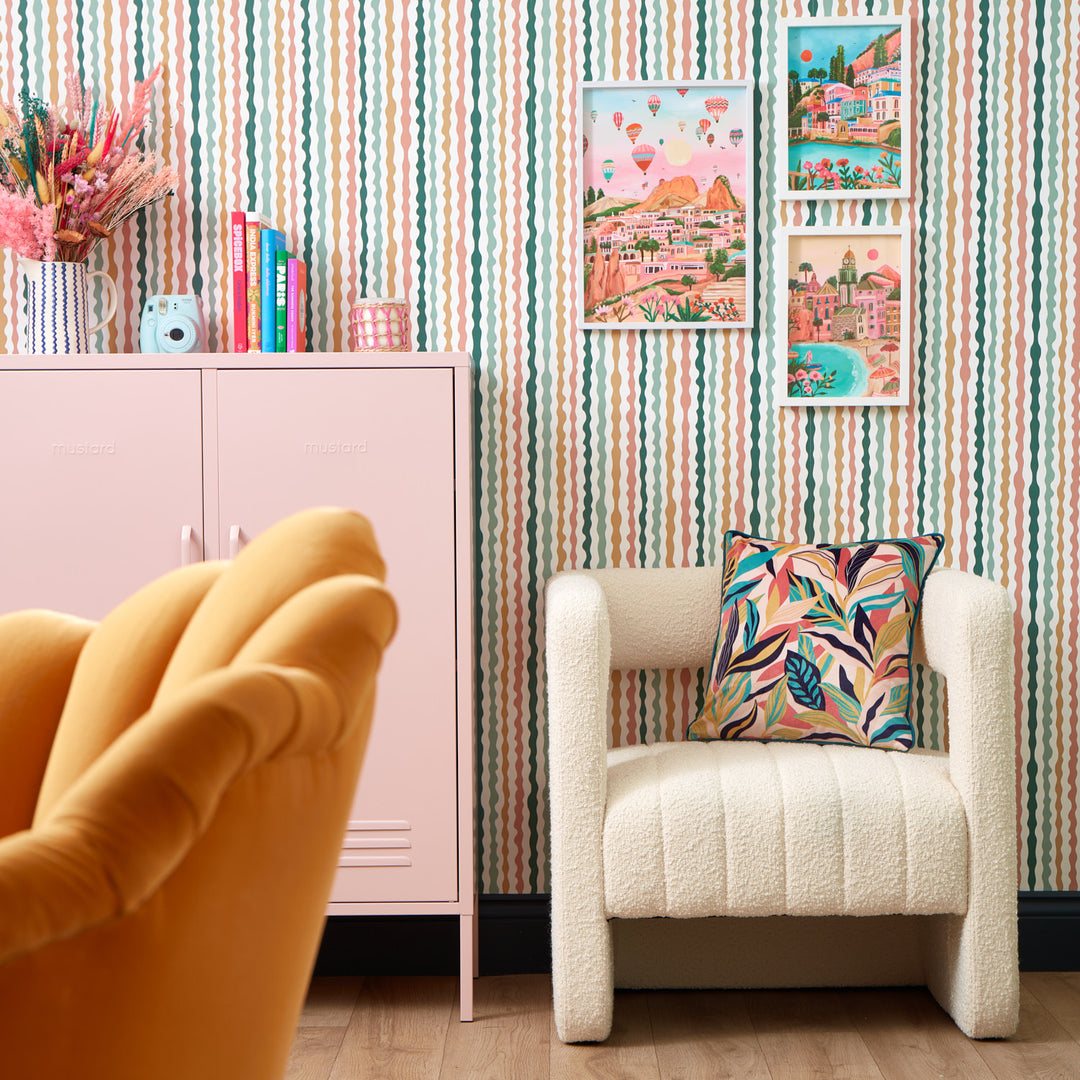 Get A Wiggle On Wallpaper in Retro Sunset