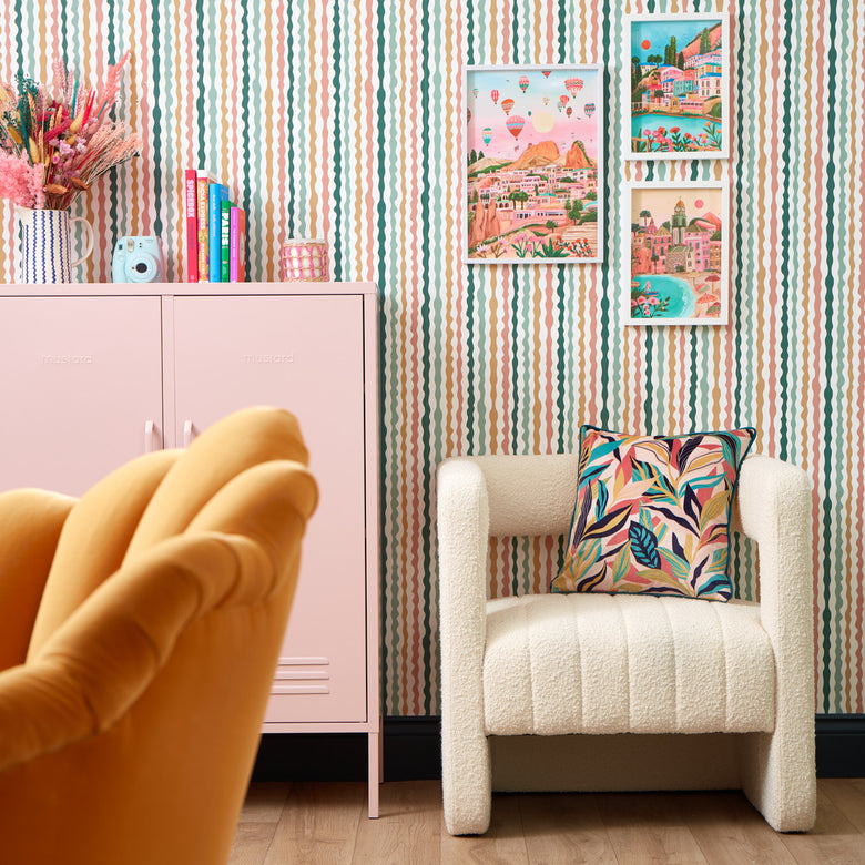 Get A Wiggle On Wallpaper in Retro Sunset