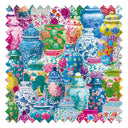 Ginger Jar Bazar Fabric in Multicoloured on Candy Floss