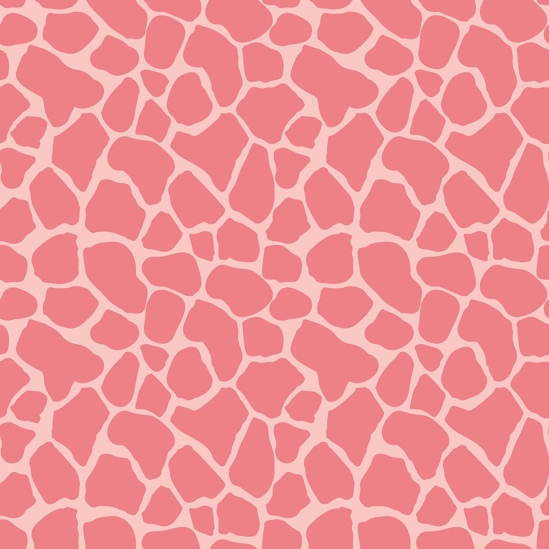 Giraffe Print Wallpaper in Pink
