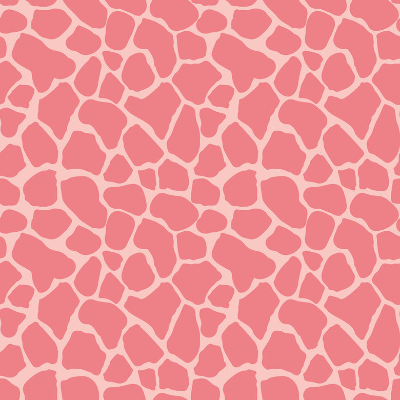 Giraffe Print Wallpaper in Pink