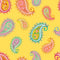 Grand Gesture Wallpaper in Pastels on Sunshine Yellow