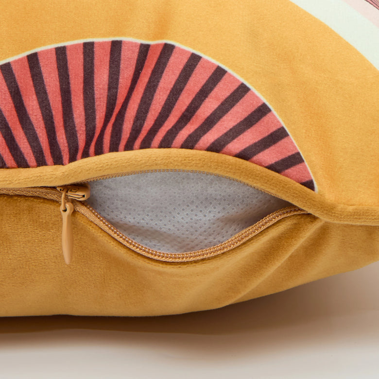 Groovy Baby Bolster Cushion in Sunset Pink and Sunset Orange