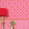 Hello Petal Wallpaper in Pink, Raspberry and Orange Fizz