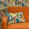 Honolulu Bolster Cushion in Ochre, Rose Pink and Teal