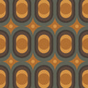 Thumbnail of Hornsea pattern wallpaper in earthy orange, pine and chocolate colourway 