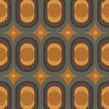 Thumbnail of Hornsea pattern wallpaper in earthy orange, pine and chocolate colourway 
