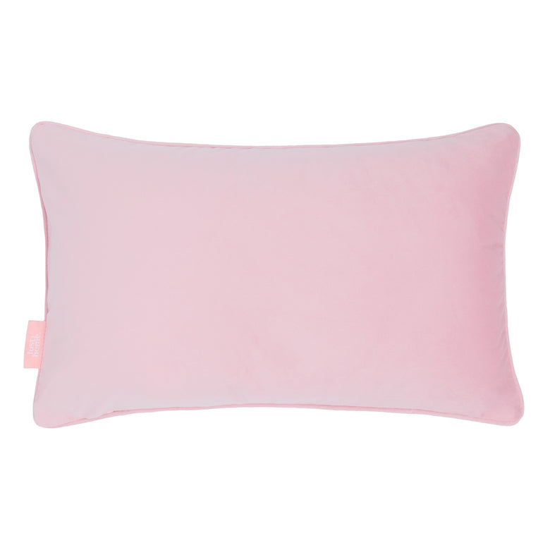 Huephoric Hibiscus Bolster Cushion in Pink, Mustard and Electric Blue