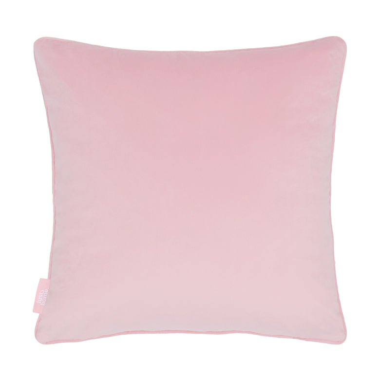 Huephoric Hibiscus Square Cushion in Pink, Mustard and Electric Blue