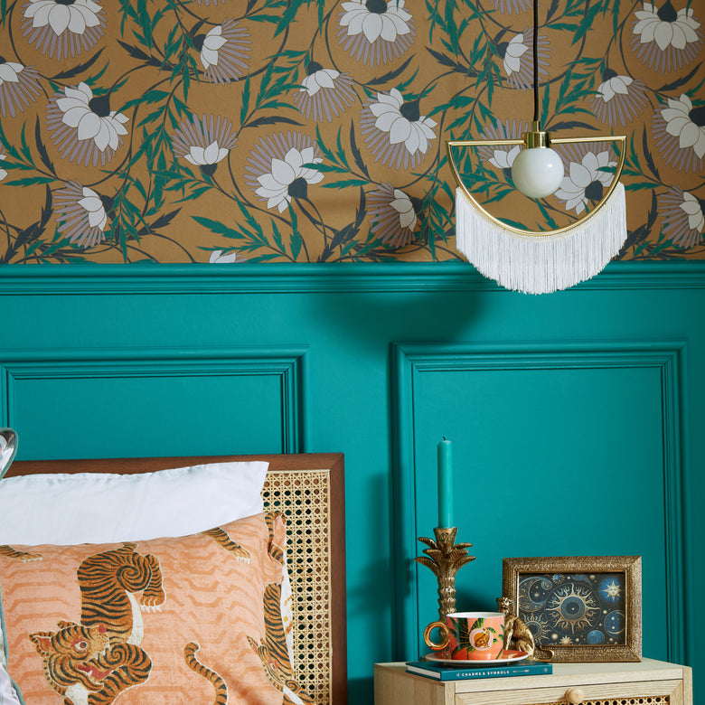 Josephine Wallpaper in Rich Vintage Tones