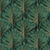 Sample of Jungle Beat Wallpaper in Jungle Green and Gold
