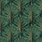 Jungle Beat Wallpaper in Jungle Green and Gold