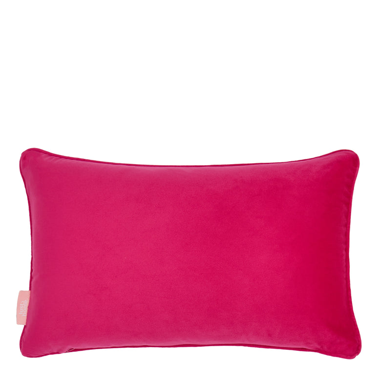 Jungle is Massive Bolster Cushion in Sweet Pink