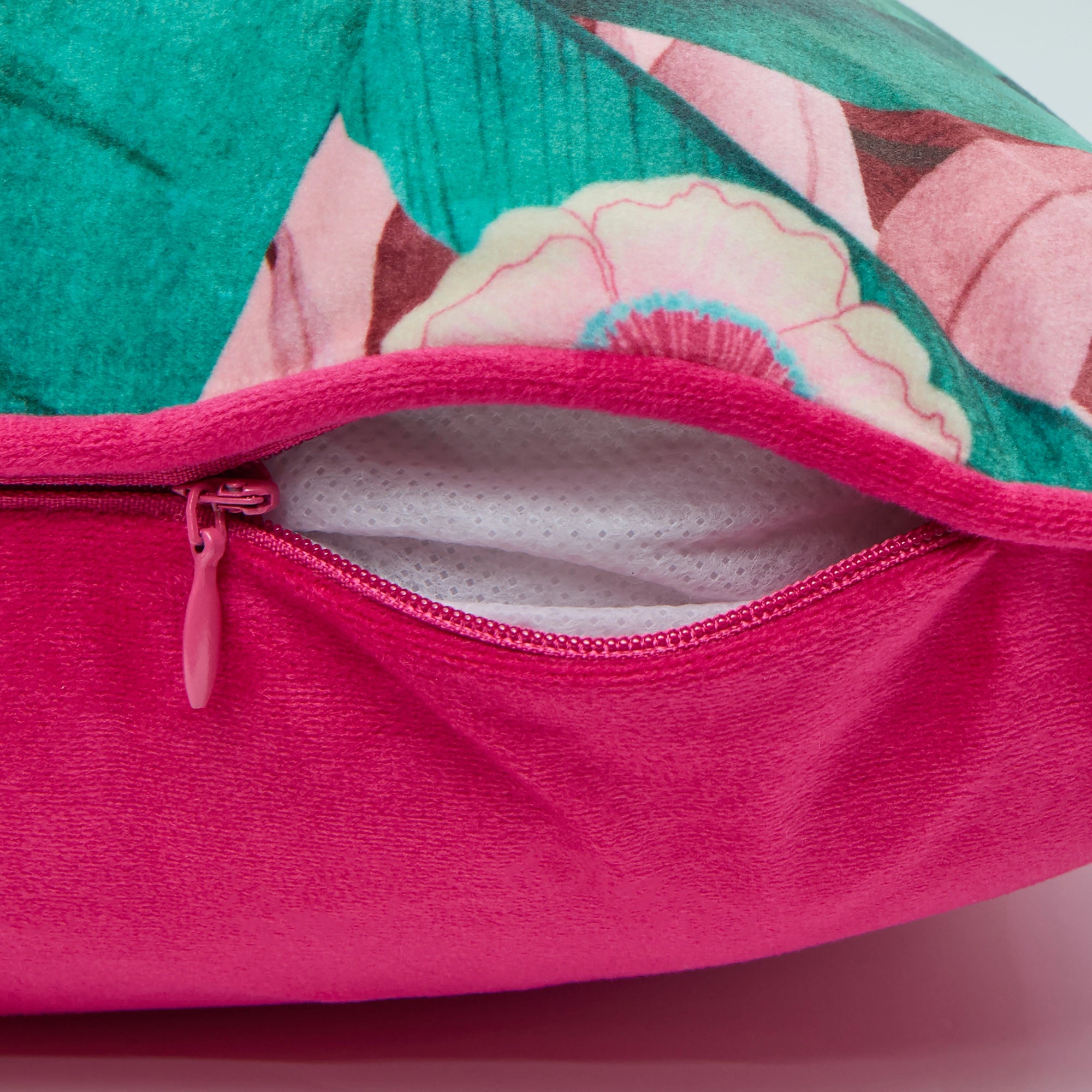 Jungle is Massive Bolster Cushion in Sweet Pink