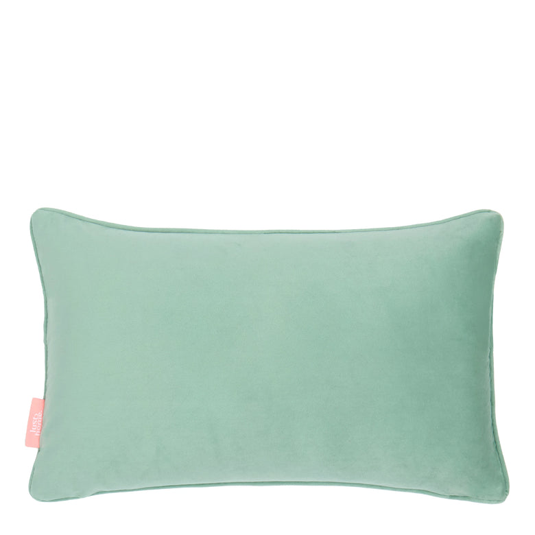 Keep on Rollin Bolster Cushion in Duck Egg Blue, Burnt Orange and Sand