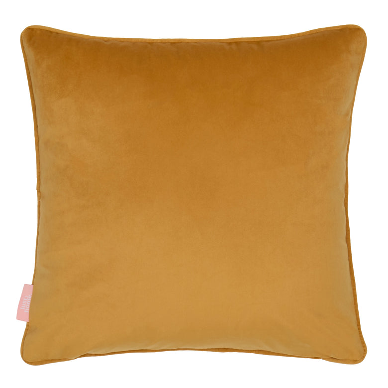 Keep on Rollin Square Cushion in Olive Green, Avocado and Harvest Gold