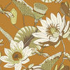 Sample of Dance of the Dragonfly Wallpaper in Tan, Sage and Lemon