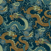 Sample of Year of the Dragon in Cool Blues (50cm x 50cm)