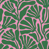 Sample of Mad for Matisse Wallpaper in Green and Pink (50cm x 50cm)