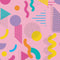 Saved By The Pattern Wallpaper in Electric Brights on Bubblegum Pink