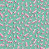 Sample of Move To The Music Wallpaper in Miami Mint and Bubblegum Pink