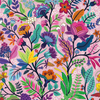 Sample of Eclectic Eden Wallpaper in Brights on Pansy Pink