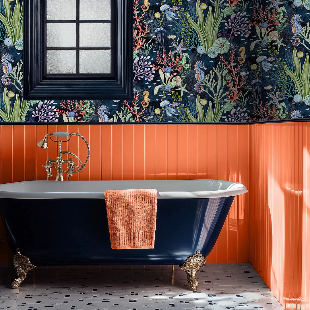 Coral Garden in the shade in Ocean Navy