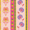 Hello Flower Wallpaper in Pinks, Orange and Yellow