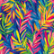 Let's get Tropical Wallpaper in Blues and Brights